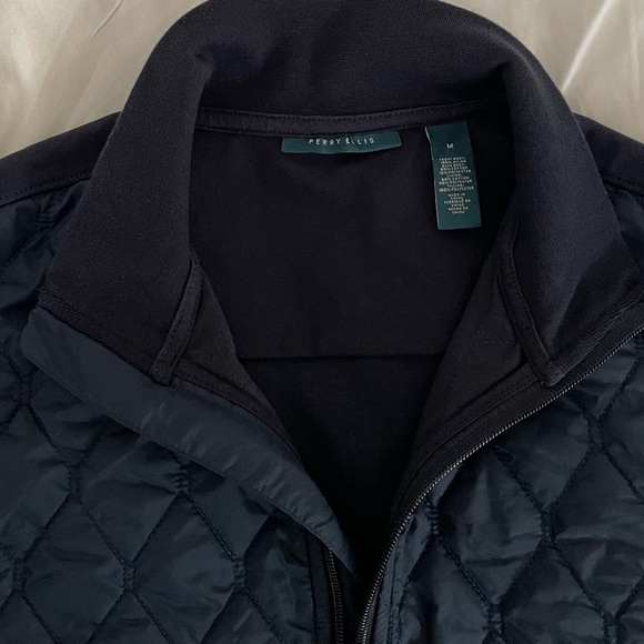Perry Ellis Men's Navy Full Zip Puffer Vest Size:M - Picture 5 of 5
